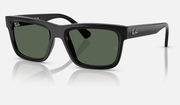 Ray-Ban Junior RJ9196S — Black / Dark Green — quarter view