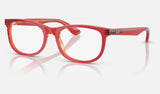 Ray-Ban Junior RY1642 — Transparent Red & Yellow — quarter view