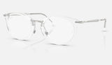 Ray-Ban RX7255 — Transparent — quarter view