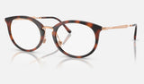 Ray-Ban RX7255 — Striped Havana — quarter view