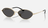 Ray-Ban Kai RB3757 — Pale Gold / Dark Grey — quarter view