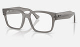 Ray-Ban Laurene RX7256 — Transparent Grey — quarter view