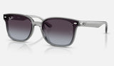 Ray-Ban RB4461D — Transparent Grey / Grey Gradient — quarter view