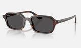 Ray-Ban Zuri RB4455F — Havana / Dark Grey — quarter view