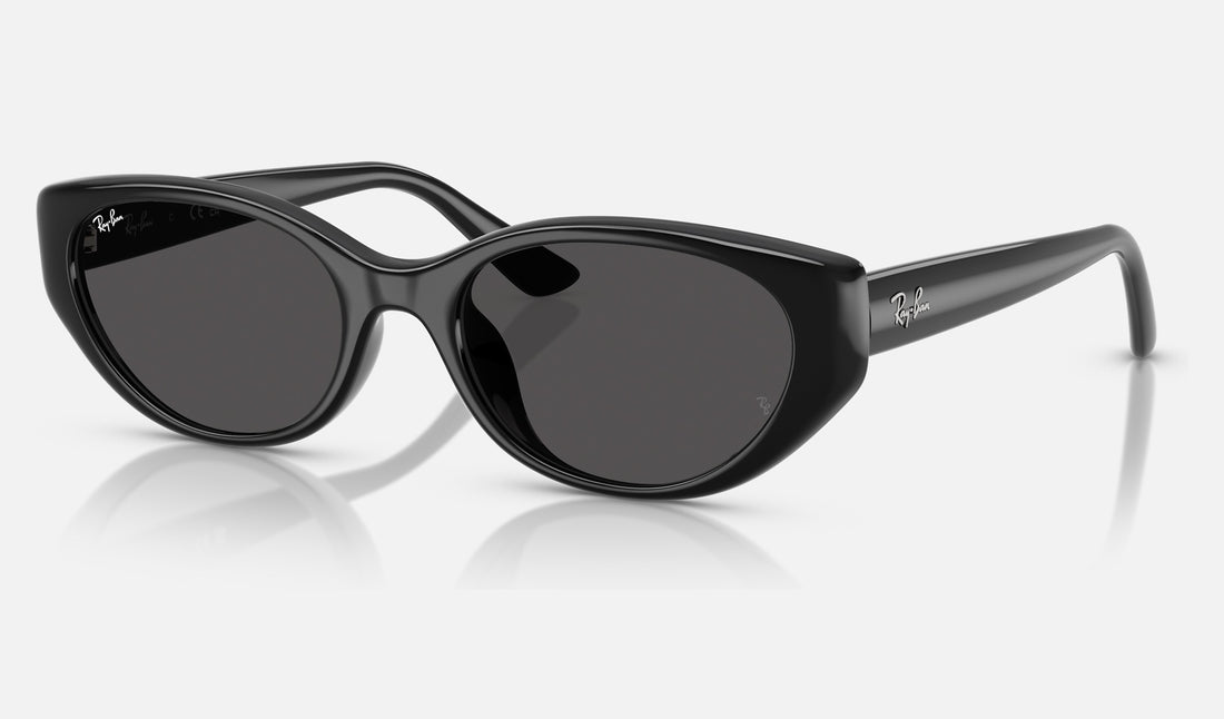 Ray-Ban RB4457D — Black / Dark Grey — quarter view