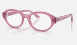 Ray-Ban Shilo RX7257F — Pink — quarter view