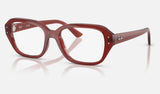 Ray-Ban Shea RX7258F — Rusty Brown — quarter view