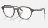 Ray-Ban RX7259D — Transparent Dark Grey — quarter view