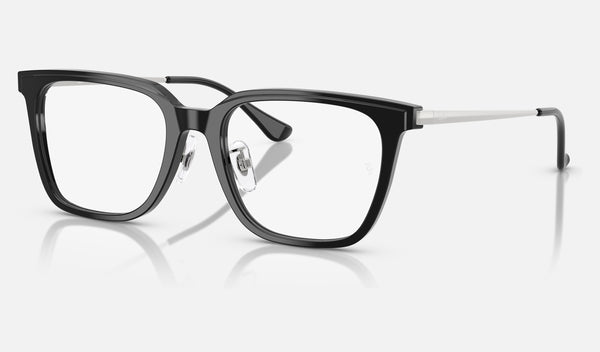 Ray-Ban RX5442D — Black — quarter view
