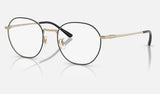 Ray-Ban RX8778D — Black on Gold — quarter view