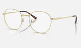 Ray-Ban RX8778D — Pale Gold — quarter view