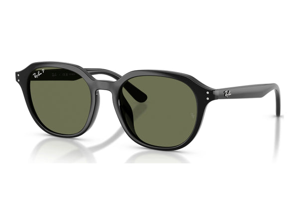 Ray-Ban RB4459D — Black / Dark Green Polarized — quarter view