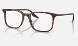 Ray-Ban RX5421 — Havana Red Turtle — quarter view