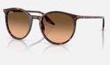 Ray-Ban RB2204 — Havana Red Turtle / Pink Gradient Black — quarter view