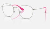 Ray-Ban Junior Junior Rob RY9572V — Silver — quarter view