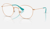 Ray-Ban Junior Junior Rob RY9572V — Rosegold — quarter view