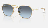 Ray-Ban Junior RJ9594S — Arista Gold / Blue Gradient Grey — quarter view