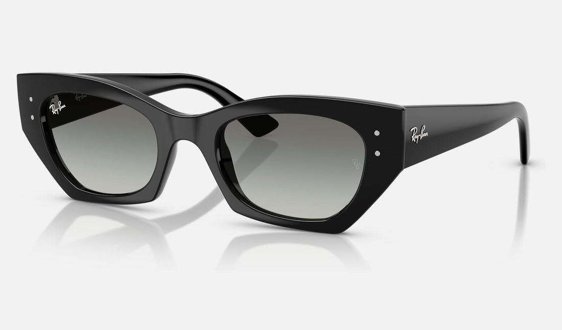 Ray-Ban Zena RB4430 — Black / Gradient Grey — quarter view