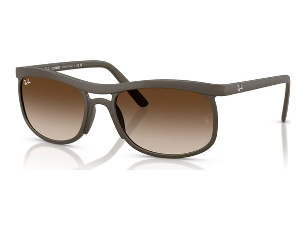 Ray-Ban RB4452 — Sand Brown / Gradient Brown — quarter view