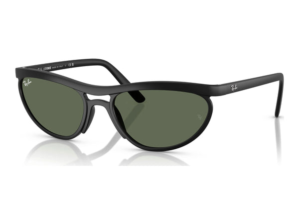 Ray-Ban RB4453 — Sand Black / Dark Green — quarter view