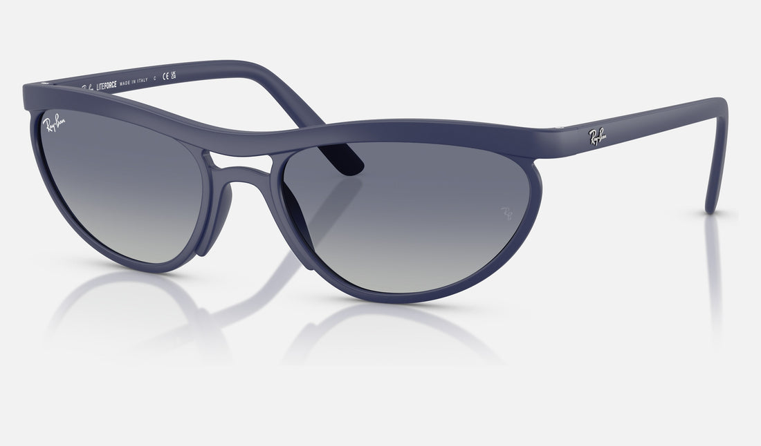 Ray-Ban RB4453 — Sand Blue / Grey Gradient Blue — quarter view