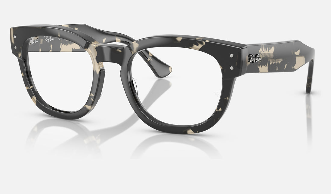 Ray-Ban Mega Hawkeye RX0298VF — Grey Havana — quarter view