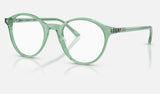 Ray-Ban Bernard RX5430F — Light Green — quarter view