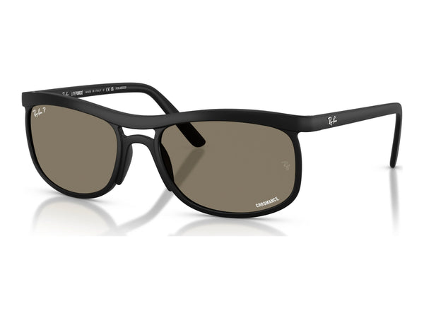 Ray-Ban RB4452CH — Sand Black / Grey Polarized+ — quarter view