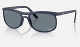 Ray-Ban RB4452CH — Sand Dark Blue / Blue Polarized+ — quarter view