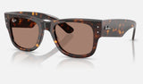 Ray-Ban Mega Wayfarer RB0840S — Havana / Light Violet — quarter view