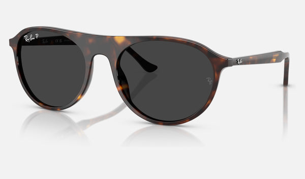 Ray-Ban RB2215 — Havana / Polarized Black — quarter view
