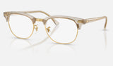 Ray-Ban Clubmaster RX5154 — Photo Waves Grey — quarter view