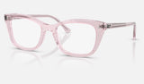 Ray-Ban RX5433 — Photo Waves Purple — quarter view
