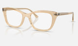 Ray-Ban RX5433 — Photo Waves Brown — quarter view