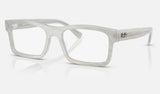 Ray-Ban RX5435 — Photo Striped Light Blue — quarter view