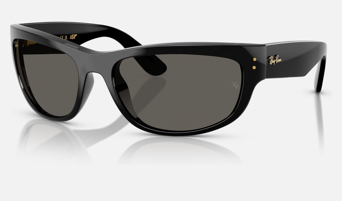 Ray-Ban Mega Balorama RB2289 — Black / Ultra Black — quarter view
