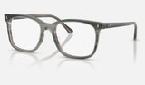 Ray-Ban RX5446 — Striped Grey — quarter view