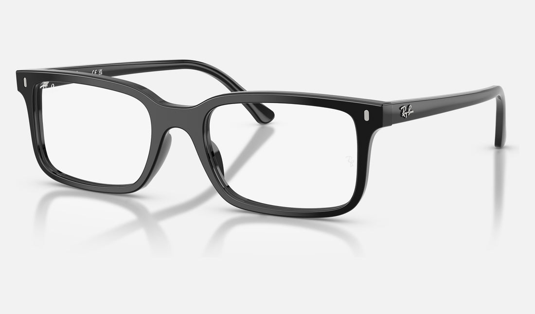 Ray-Ban RX5445 — Black — quarter view