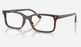Ray-Ban RX5445 — Havana — quarter view