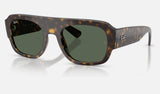Ray-Ban RB2218 — Havana / Green — quarter view
