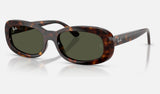 Ray-Ban RB2221 — Havana / Green — quarter view