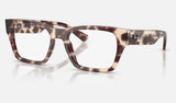 Ray-Ban RX5448 — Havana Brown — quarter view