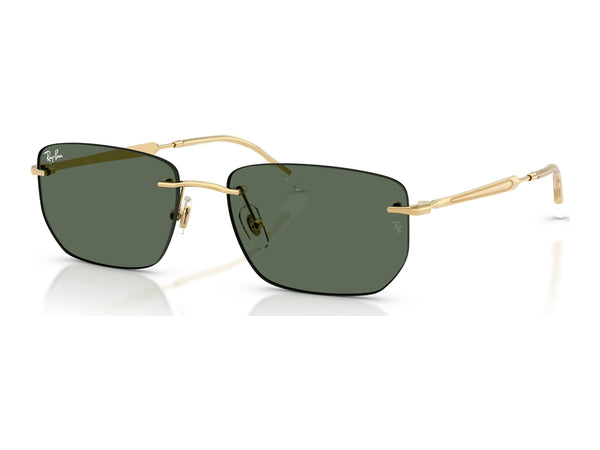 Ray-Ban RB3768 — Arista Gold / Dark Green — quarter view