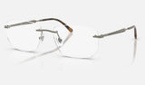 Ray-Ban RX3768V — Grey — quarter view