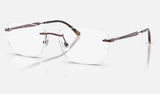 Ray-Ban RX3768V — Bordeaux — quarter view