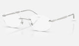 Ray-Ban RX3767V — Silver — quarter view