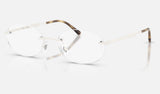 Ray-Ban RX3767V — White — quarter view