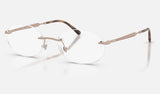 Ray-Ban RX3767V — Light Pink — quarter view