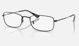 Ray-Ban RX6647 — Black — quarter view