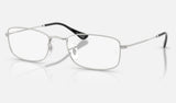 Ray-Ban RX6647 — Silver — quarter view